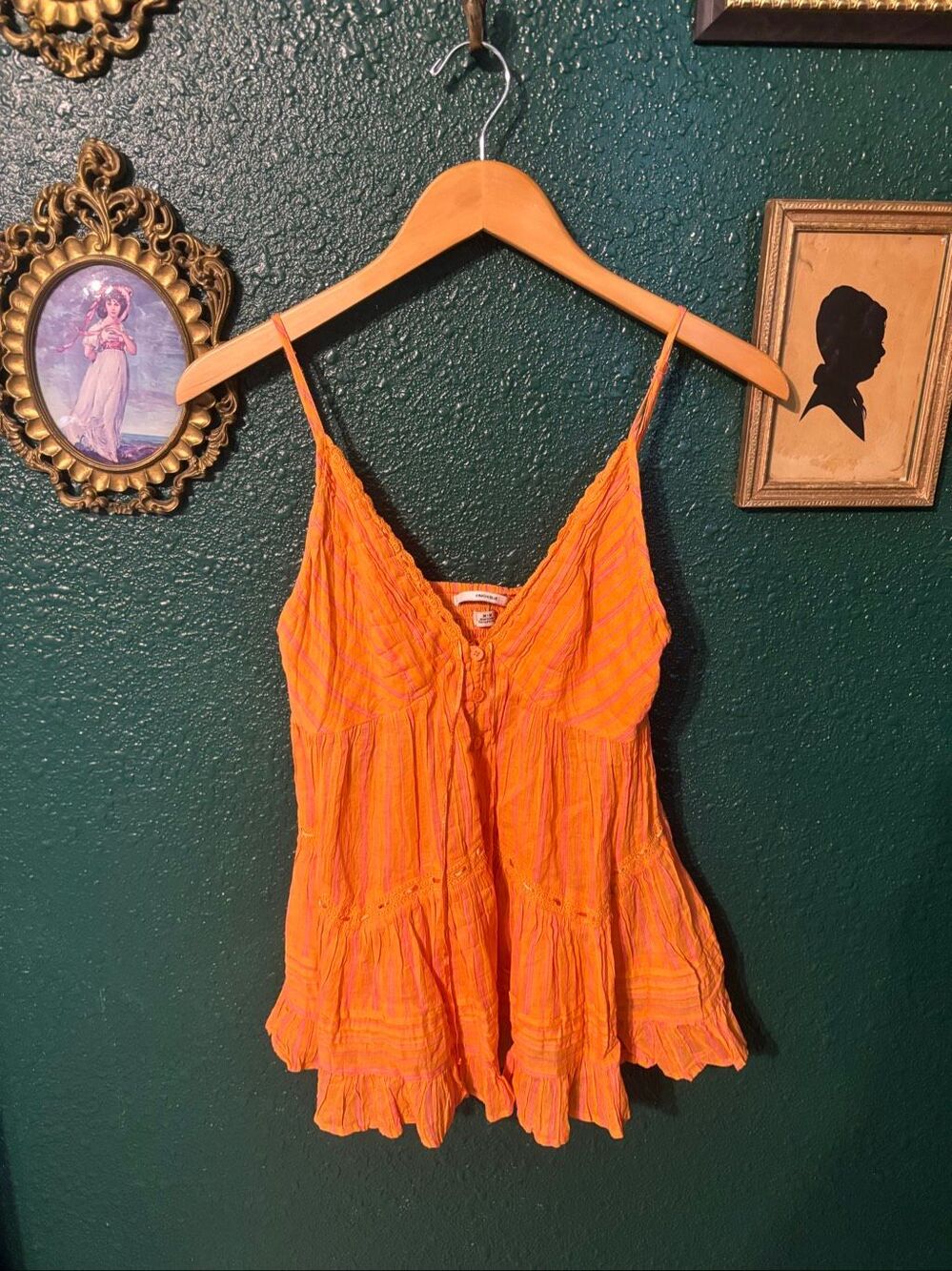 Kimchi Blue Urban Outfitters Y2K Style Striped Tank Top Sz Medium